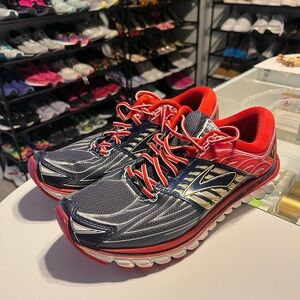 Brooks Athletic Shoes in Red and Blue